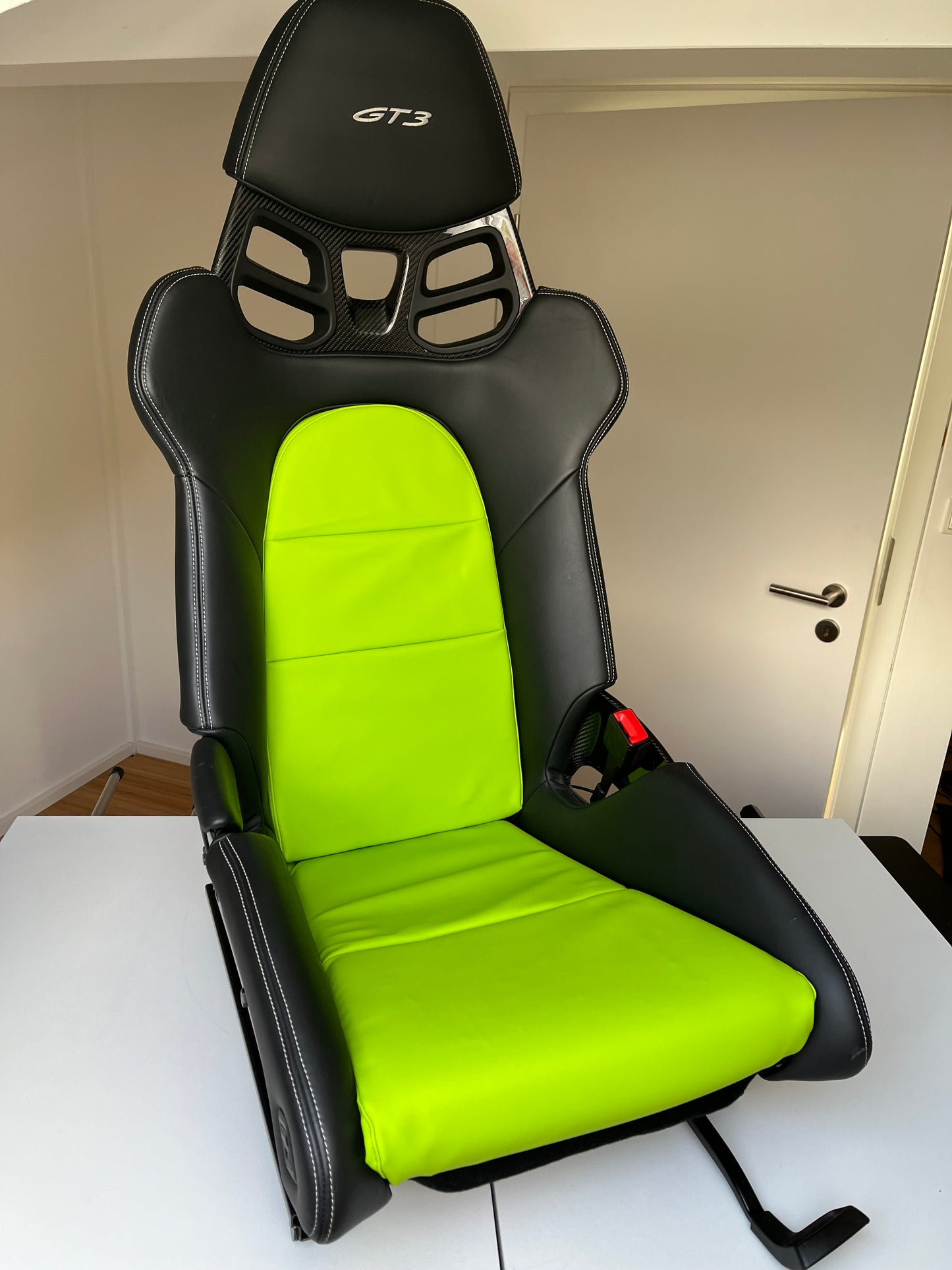 Bezüge und Sitz-Polster ultra green für Porsche 991 GT3 & GT3 RS Inlets Bucket Seats Schalensitze LWB - Set rechts und links, plug & play