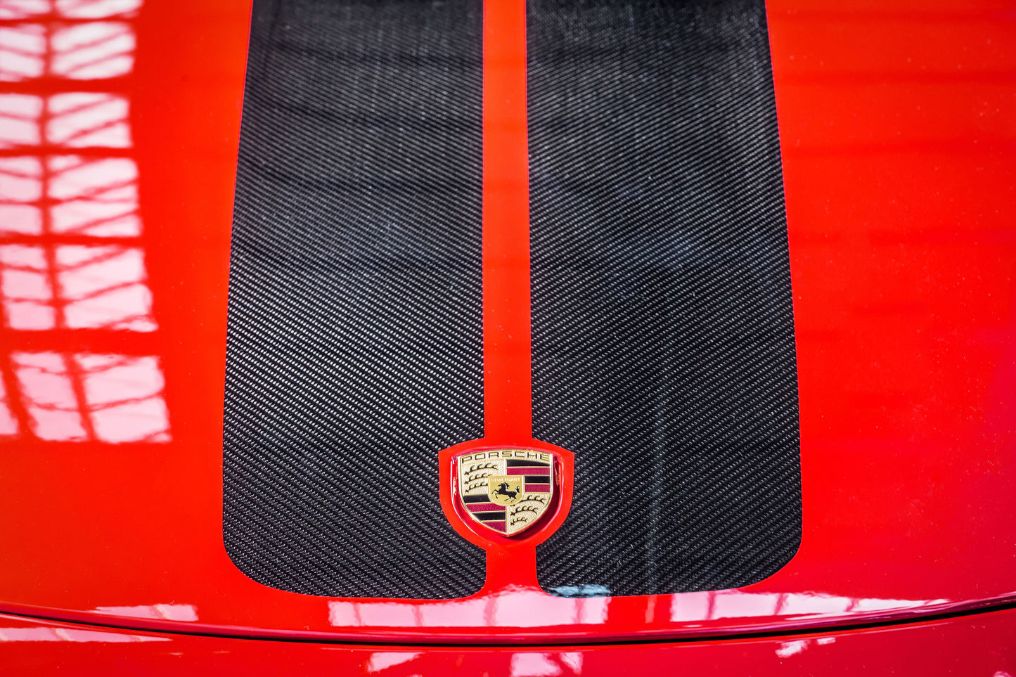 Porsche 991 718 981 Fronthaube Carbon V-Style exclusive series Style, lackiert nach Porsche Farbcode