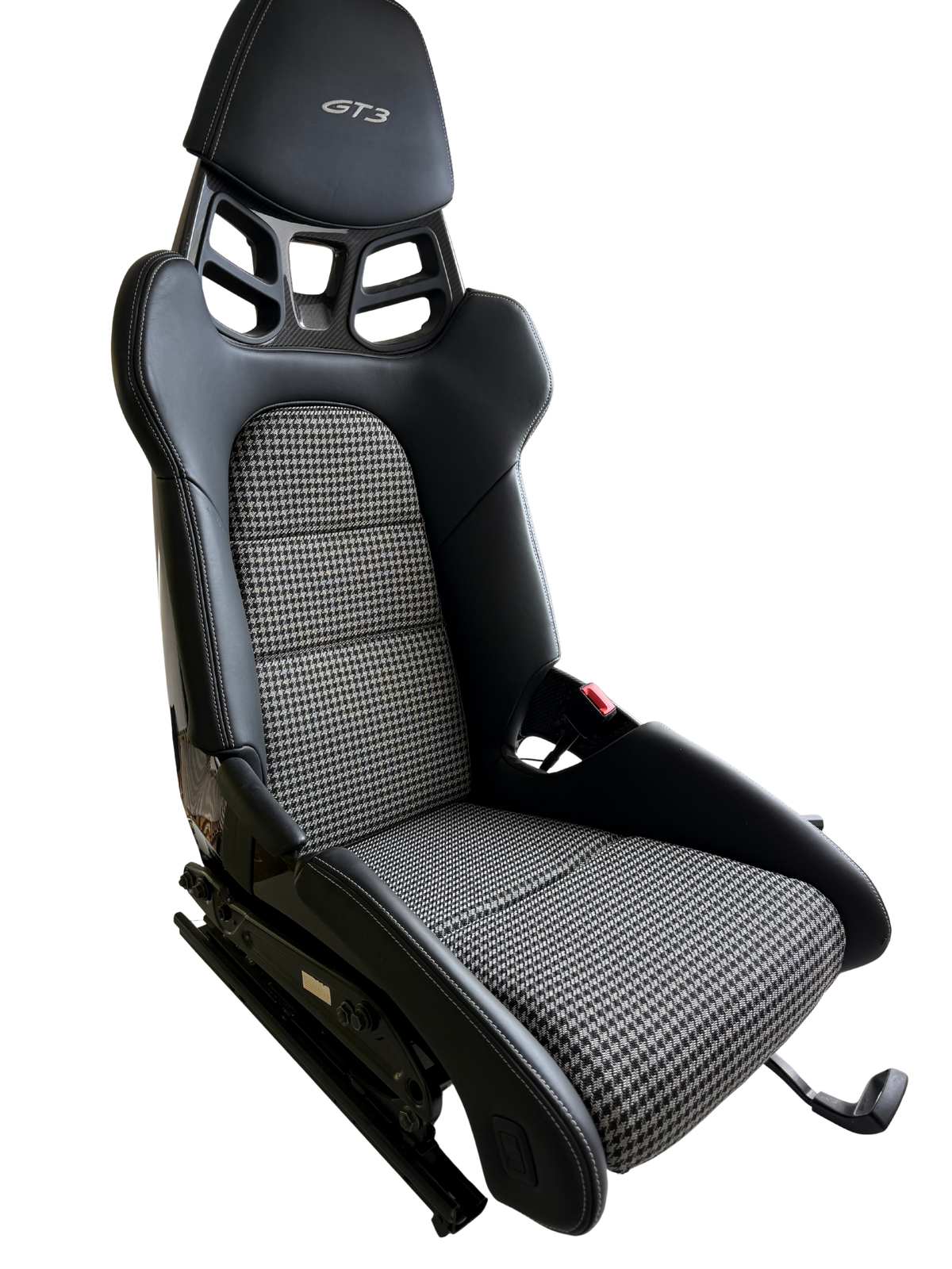 911R / 50th Anniversary schwarz/agathe grau | Bezüge und Sitz-Polster für Porsche 992.1 GT3 & GT3 RS inkl. Sensoren Pepita Inlets Bucket Seats Schalensitze LWB - Set rechts und links - plug & play